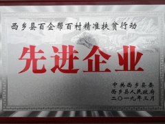 春森菌業(yè)獲頒“西鄉(xiāng)縣百企幫百村精準扶貧行動先進企業(yè)”稱號 ()