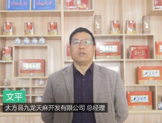 大方縣九龍?zhí)炻榭偨?jīng)理文平出席2020中國天麻產(chǎn)業(yè)網(wǎng)絡(luò)大會并作報告 ()